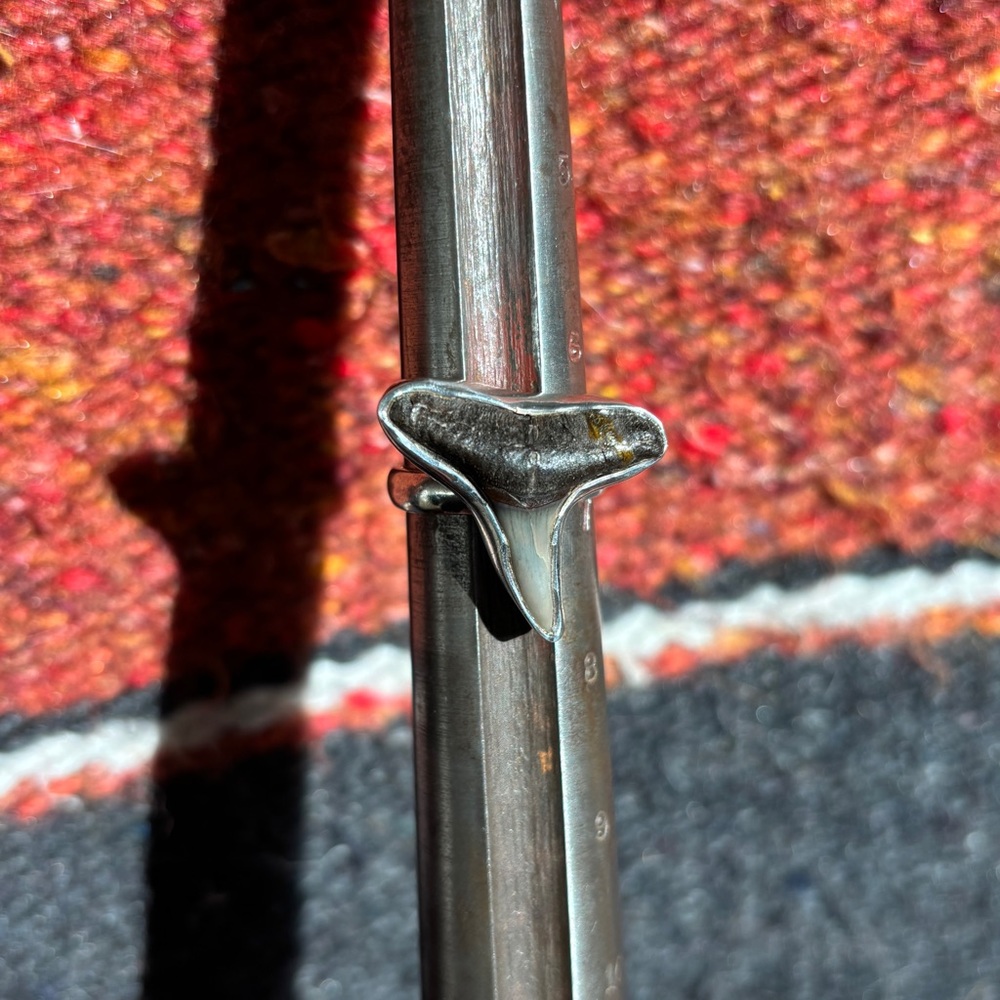 Size 7 Sterling Silver Shark Tooth Ring